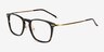 Usman Tortoise Bronze AcetateEyeglass Frames from EyeBuyDirect, Angle View