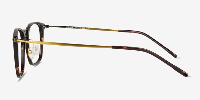 Usman Tortoise Bronze AcetateEyeglass Frames from EyeBuyDirect, Side View