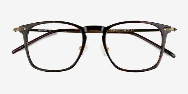Usman Tortoise Bronze AcetateEyeglass Frames from EyeBuyDirect, Closed View