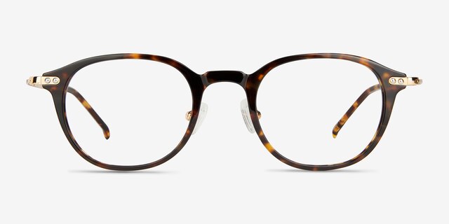 Jones Tortoise Gold AcetateEyeglass Frames from EyeBuyDirect, Front View