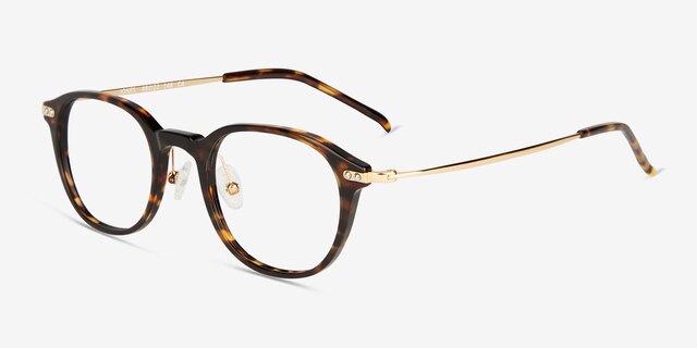 Jones Tortoise Gold AcetateEyeglass Frames from EyeBuyDirect, Angle View