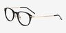 Jones Black Gold AcetateEyeglass Frames from EyeBuyDirect, Angle View
