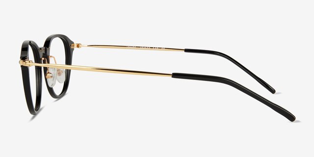 Jones Black Gold AcetateEyeglass Frames from EyeBuyDirect, Side View