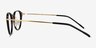 Jones Black Gold AcetateEyeglass Frames from EyeBuyDirect, Side View