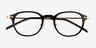 Jones Black Gold AcetateEyeglass Frames from EyeBuyDirect, Closed View