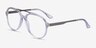 Lantern Clear AcetateEyeglass Frames from EyeBuyDirect, Angle View