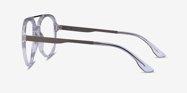 Lantern Clear AcetateEyeglass Frames from EyeBuyDirect, Side View