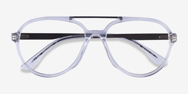 Lantern Clear AcetateEyeglass Frames from EyeBuyDirect, Closed View