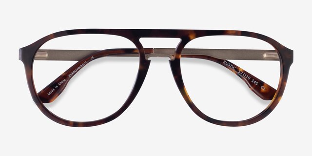 Rustic Tortoise AcetateEyeglass Frames from EyeBuyDirect, Closed View
