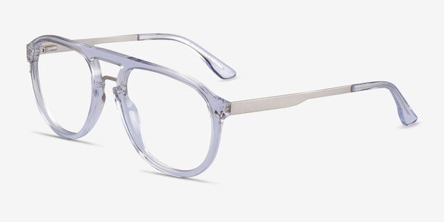 Rustic Clear AcetateEyeglass Frames from EyeBuyDirect, Angle View