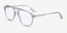 Rustic Clear AcetateEyeglass Frames from EyeBuyDirect, Angle View
