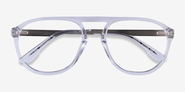 Rustic Clear AcetateEyeglass Frames from EyeBuyDirect, Closed View