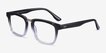 Fraser Black Clear Silver AcetateEyeglass Frames from EyeBuyDirect, Angle View