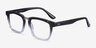 Fraser Black Clear Silver AcetateEyeglass Frames from EyeBuyDirect, Angle View