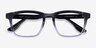 Fraser Black Clear Silver AcetateEyeglass Frames from EyeBuyDirect, Closed View