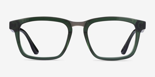 Fraser Clear Green Silver Acétate Montures de lunettes de vue