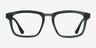 Fraser Clear Green Silver AcetateEyeglass Frames from EyeBuyDirect, Front View
