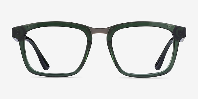 Fraser Clear Green Silver Acetate Eyeglass Frames