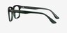 Fraser Clear Green Silver AcetateEyeglass Frames from EyeBuyDirect, Side View