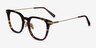 Hayes Tortoise Gold AcetateEyeglass Frames from EyeBuyDirect, Angle View
