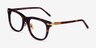 Jefferson Tortoise Gold AcetateEyeglass Frames from EyeBuyDirect, Angle View