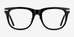 Jefferson Black Gold AcetateEyeglass Frames from EyeBuyDirect, Front View