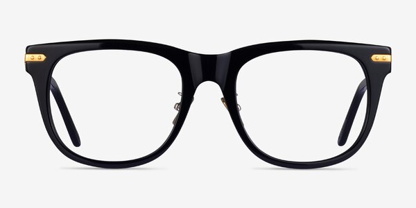 Jefferson Black Gold Acétate Montures de lunettes de vue