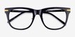 Jefferson Black Gold AcetateEyeglass Frames from EyeBuyDirect, Closed View