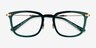 Clayton Dark Green Gold AcetateEyeglass Frames from EyeBuyDirect, Closed View