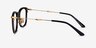 Clayton Black Gold AcetateEyeglass Frames from EyeBuyDirect, Side View