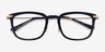 Clayton Black Gold AcetateEyeglass Frames from EyeBuyDirect, Closed View