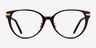 Luca Burgundy Gold AcetateEyeglass Frames from EyeBuyDirect, Front View