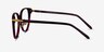 Luca Burgundy Gold AcetateEyeglass Frames from EyeBuyDirect, Side View