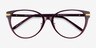 Luca Burgundy Gold AcetateEyeglass Frames from EyeBuyDirect, Closed View