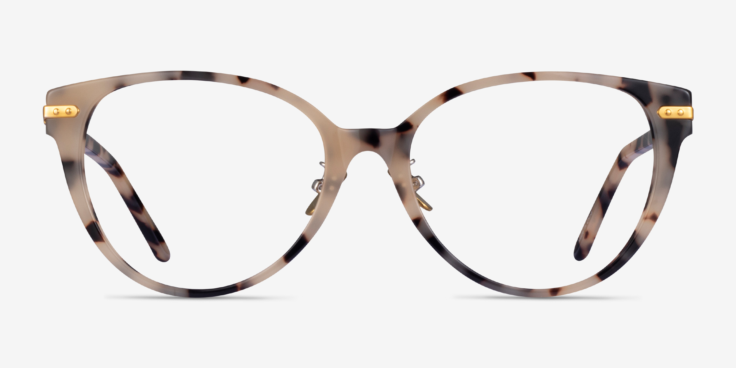 Luca Cat Eye Ivory Tortoise Gold Glasses for Women | Eyebuydirect Canada
