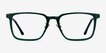 Pierce Dark Green AcetateEyeglass Frames from EyeBuyDirect, Front View