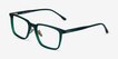 Pierce Dark Green AcetateEyeglass Frames from EyeBuyDirect, Angle View