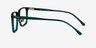 Pierce Dark Green AcetateEyeglass Frames from EyeBuyDirect, Side View