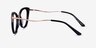Dauphine Black Rose Gold AcetateEyeglass Frames from EyeBuyDirect, Side View