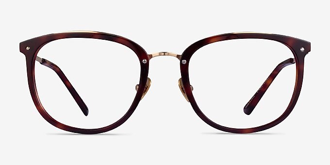 Yves Tortoise Gold Acetate Eyeglass Frames