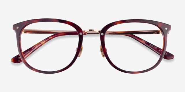 Yves Tortoise Gold AcetateEyeglass Frames from EyeBuyDirect, Closed View