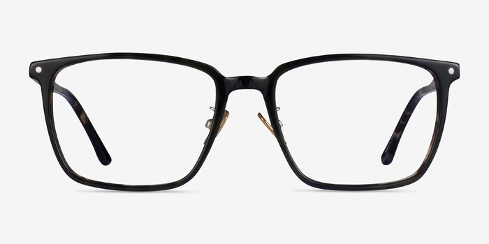 Lachlan Dark Green Ivory Tortoise Acetate Eyeglass Frames from EyeBuyDirect