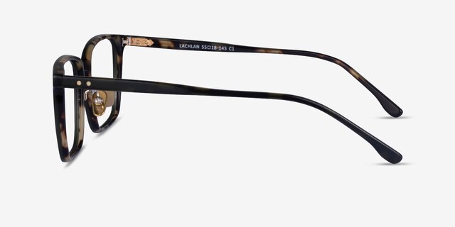 Lachlan Dark Green Ivory Tortoise AcetateEyeglass Frames from EyeBuyDirect, Side View