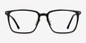 Lachlan Dark Brown AcetateEyeglass Frames from EyeBuyDirect, Front View