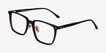 Lachlan Dark Brown AcetateEyeglass Frames from EyeBuyDirect, Angle View