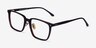 Lachlan Dark Brown AcetateEyeglass Frames from EyeBuyDirect, Angle View