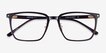 Lachlan Dark Brown AcetateEyeglass Frames from EyeBuyDirect, Closed View