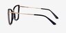 Jacqueline Black Gold AcetateEyeglass Frames from EyeBuyDirect, Side View