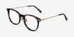 Hollis Tortoise Gold AcetateEyeglass Frames from EyeBuyDirect, Angle View