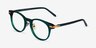 Hathaway Green &Gold AcetateEyeglass Frames from EyeBuyDirect, Angle View